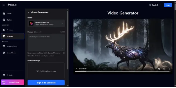 PXZ Video Generator - Screenshot